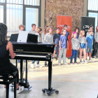 Los jóvenes cantantes también ofrecieron un concierto conjunto con la coral local.