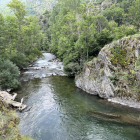 Un tram del riu Noguera Pallaresa al seu pas per Alt Àneu