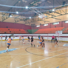 Una acció del partit d’ahir a la pista del Mislata.