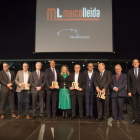 Els guanyadors dels premis PronosPorc, amb representants de Mercolleida i autoritats locals.
