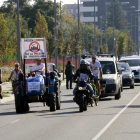 Una cinquantena de vehicles fan una marxa lenta a Lleida contra el projecte del polígon de Torreblanca-Quatre Pilans
