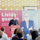 Larrosa, en la asamblea que el PSC celebró ayer en Butsènit.