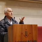 El missioner Ángel Olaran, ahir a la UdL.