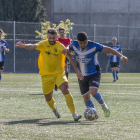 Una acción del partido disputado entre el Solsona y el Agramunt.