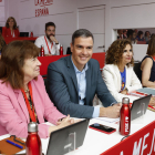 Pedro Sánchez, ayer, en la reunión del Comité Federal del PSOE.