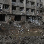 Restos del bombardeo en Kramatorsk, en la región de Donetsk. 