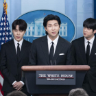 Els BTS durant una visita a la Casa Blanca el maig del 2022.