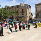 Imagen de archivo de una protesta contra el maltrato animal el año pasado en La Granadella. 