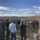 Els agricultors van visitar aquesta finca en el marc de la jornada organitzada per JARC.