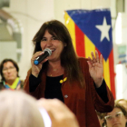 Laura Borràs, en un acte amb simpatitzants el 22 d’abril passat.