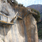 Les noves escales d’accés a Mont-rebei des de Viacamp.