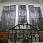Les imatges instal·lades a la capella del Roser de Torà.