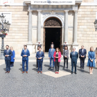 Foto de familia del Govern de la Generalitat el 25 de mayo de 2021.