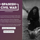 La portada de la web del museo virtual sobre la Guerra Civil española.