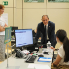 Llobet i Crespín van visitar la seu de l’INSS de Tàrrega.