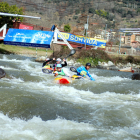 Los leidanos Jaume Aguilera (izquierda) y Azuka Mbelu (derecha), en la final de la categoría júnior.