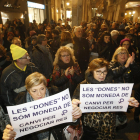 Imatge d’arxiu d’una concentració feminista a Lleida.