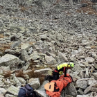 Imagen del rescate de la semana pasada en La Vall de Boí. 