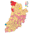 El PP y la CUP, los colores discordantes del mapa de Lleidasegre