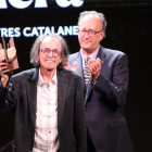 Piera, al rebre el Premi d’Honor de les Lletres Catalanes.