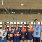 Cinc patinadors del Bordeta al Català