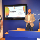 Carles Comes, Jordi Verdú i Gerard Riu van presentar ahir el cicle.