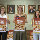 L’alcaldessa, Sílvia Fernández (centre), va presidir la presentació.