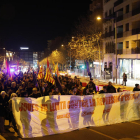 La protesta va passar per diferents carrers de la ciutat.