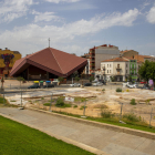 Vista del solar de l’antiga comissaria de la Policia Nacional del carrer Sant Martí.