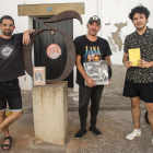 Els tres artistes participants aquest any a la residència Lo Niu de Lo Pardal a Agramunt.