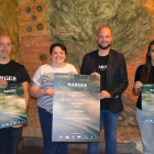 Els organitzadors del Marges, amb Estefania Rufach i Jordi Verdú, ahir en la presentació.