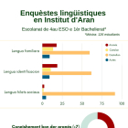 Un gráfico de la encuesta realizada a estudiantes de la Val d'Aran.