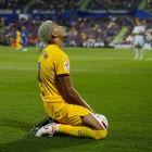 Ronald Araujo, al final del partit davant del Getafe.