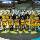 La selección catalana antes de medirse a Ucrania en Fontajau.