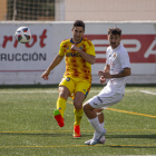 Joan Campins va debutar ahir amb el Lleida, partint a l’onze inicial com a central per la dreta.