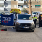 El carrer de Badia del Vallès on va ser assassinat un home ahir.