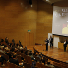 Acte inaugural del festival Som Cinema, ahir a l’auditori de la Universitat de Lleida a Cappont.