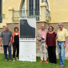 Presentación ayer del cartel en el Xalet Montiu de Balaguer.