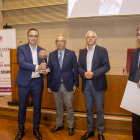 El ingeniero Sergio Callen junto a Delfí Robinat, Josep Maria Sentís y Jaume Puy. 