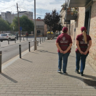 Dos agentes cívicas recorriendo el Centro Histórico el pasado jueves.