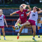 Un momento del entrenamiento de la Selección, ayer en Sidney. 