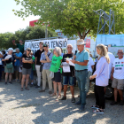 Un centenar de vehicles es mobilitzen en una marxa lenta a Lleida per una transició energètica sostenible