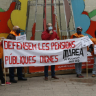 Imatge d’arxiu d’una protesta de la Plataforma Marea Pensionista de Lleida.