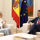 El president del govern espanyol, Pedro Sánchez, i la vicepresidenta segona, Yolanda Díaz, en una reunió prèvia al Consell de Ministres

Data de publicació: dimarts 27 de desembre del 2022, 11:21

Localització: Madrid

Autor
