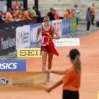 Álvaro Martín encara la recta final en la prueba mundialista de los 20 kilómetros marcha.