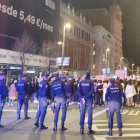 Policías en una manifestació.