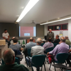 Reunió informativa d’Asaja als agricultors ahir a Lleida.