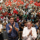 Sánchez es va fer un bany de masses a València al costat de Puig.