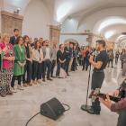 Conmemoración del Día contra la LGTBIfobia, en el Parlament. 