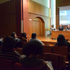 El Govern hizo la presentación de la ayudas en la sala de la Immaculada de La Seu d’Urgell.